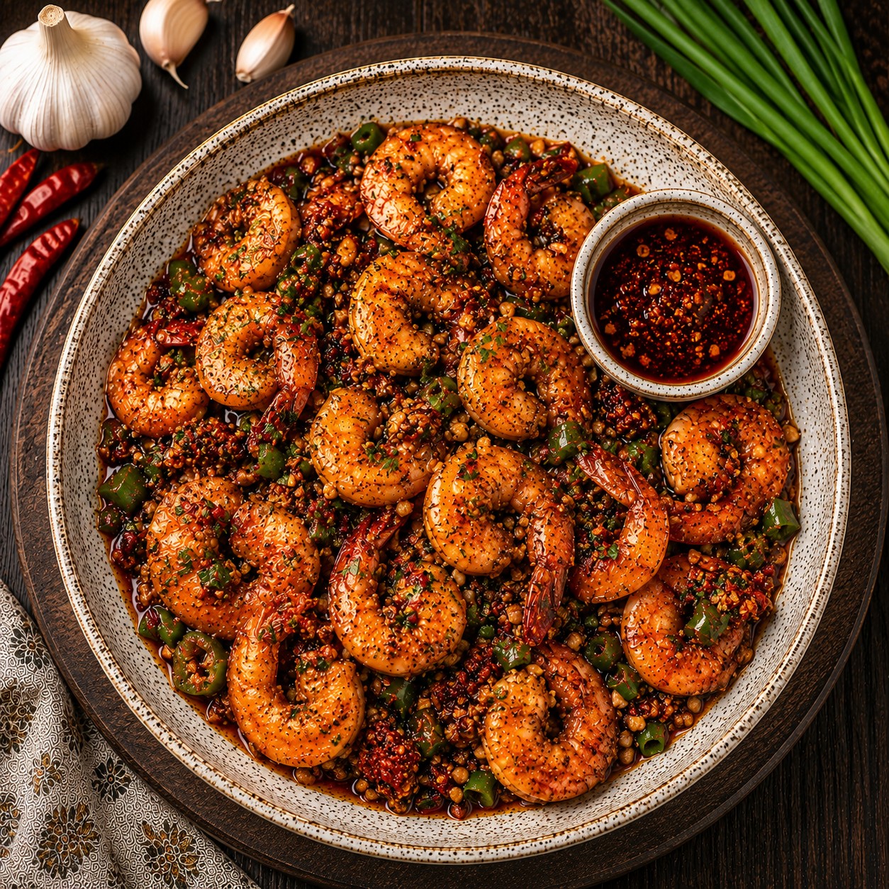 Chilli Garlic Prawns